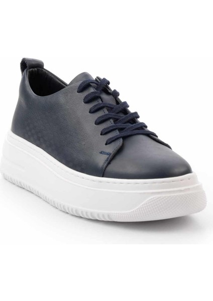 Lacivert Napa Leather Erkek Sneaker E01811303343