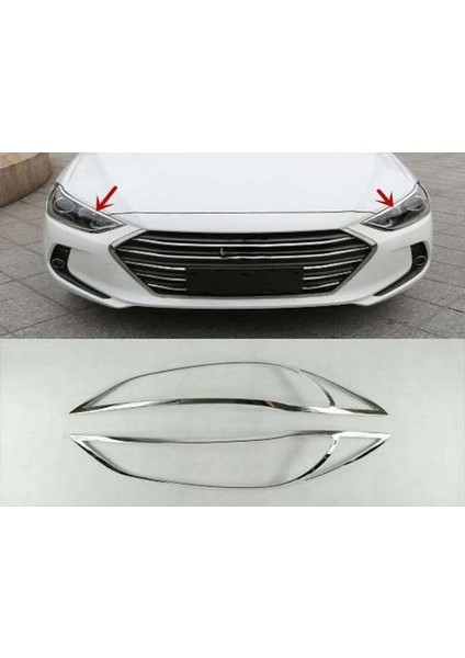 Hyundai IX35 2010 Sonrası Ön Far Kaplama Abs Krom