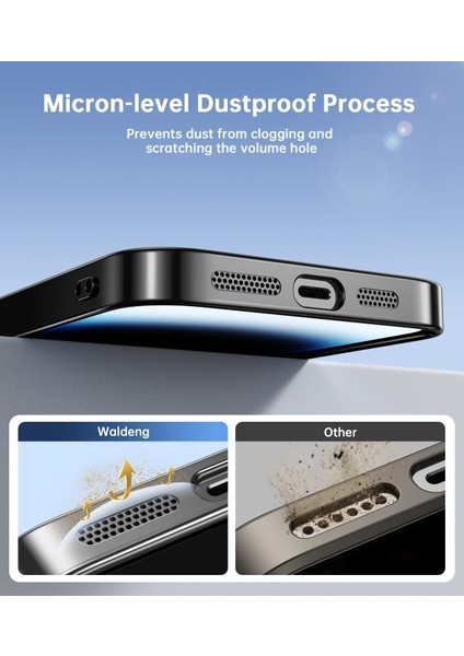 Apple iPhone 15 Pro Max Kılıf Magsafe Wireless Şarj Destekli Parlak Titanium Renkli Kenarlı Arkası Şeffaf Case indirimleri
