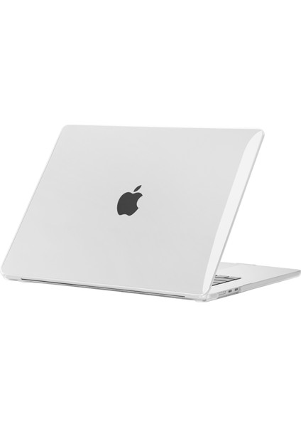 Cep Case MacBook Air 15' 2023 M2 A2941 Kılıf Hava Kanallı 360 Derece Kristal Şeffaf Koruyucu Kapak