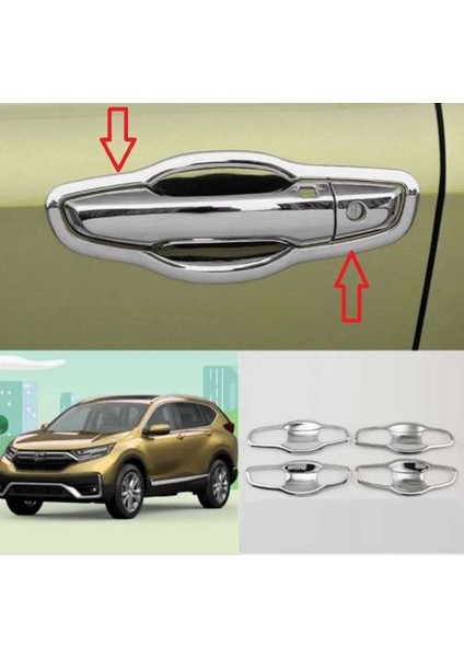 Honda Cr-V 2018 Sonrası Dış Kapı Kolu Iç Kaplama Abs Krom