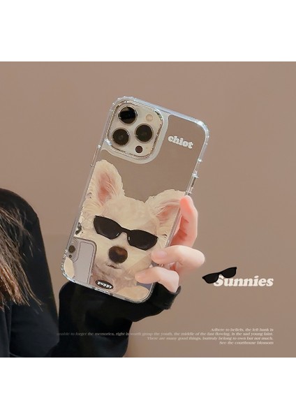 Apple 14PRO Cep Telefonu Kılıfı Max Güneş Gözlüğü Köpek IPHONE14 Her Şey Dahil 13 Gelgit Serin Kişilik 11 Ayna 12 Için Uygun (Yurt Dışından) modelleri
