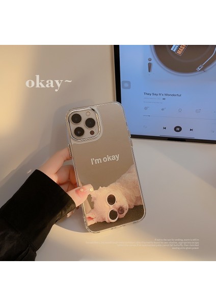 14PROMAX Için Komik Köpek IPHONE13 Apple Cep Telefonu Kılıfı 12 Kaplama Aynası 11 Makyaj Aynası Nesli (Yurt Dışından)
