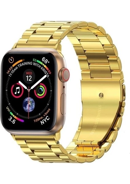 Apple Watch Gs Dt Pro T500 T800 Ultra 3 4 5 6 7 8 SE 42 44 45 49 mm Uyumlu 3 Lu Çelik Kordon Kayış