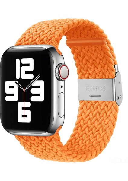 Apple Watch Uyumlu Yeni Ayarlanabilir Örgülü Esnek Kordon 42MM 44MM 45MM 49 mm Pr Pro 2031