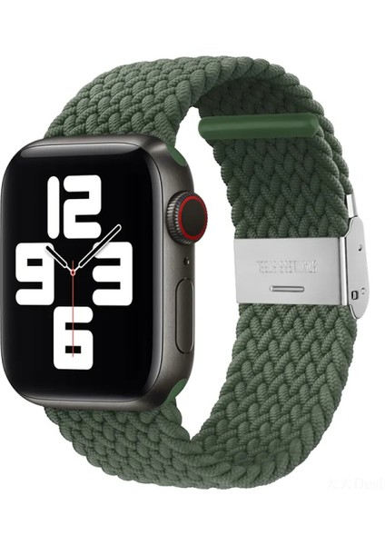 Apple Watch Uyumlu Yeni Ayarlanabilir Örgülü Esnek Kordon 42MM 44MM 45MM 49 mm Pr Pro 2035
