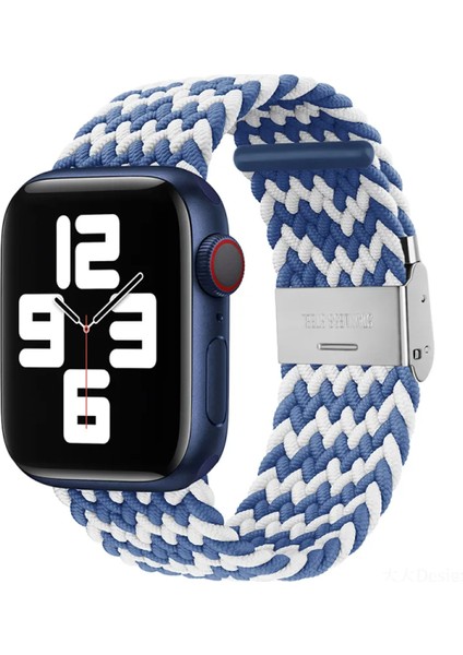 Apple Watch Uyumlu Yeni Ayarlanabilir Örgülü Esnek Kordon 42MM 44MM 45MM 49 mm Pr Pro 2037