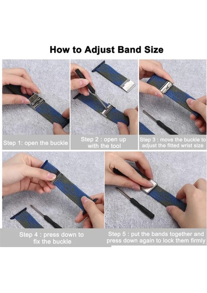 Apple Watch Uyumlu Yeni Ayarlanabilir Örgülü Esnek Kordon 42MM 44MM 45MM 49 mm Pr Pro 2038 modelleri