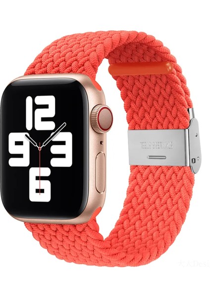 Apple Watch Uyumlu Yeni Ayarlanabilir Örgülü Esnek Kordon 42MM 44MM 45MM 49 mm Pr Pro 2039
