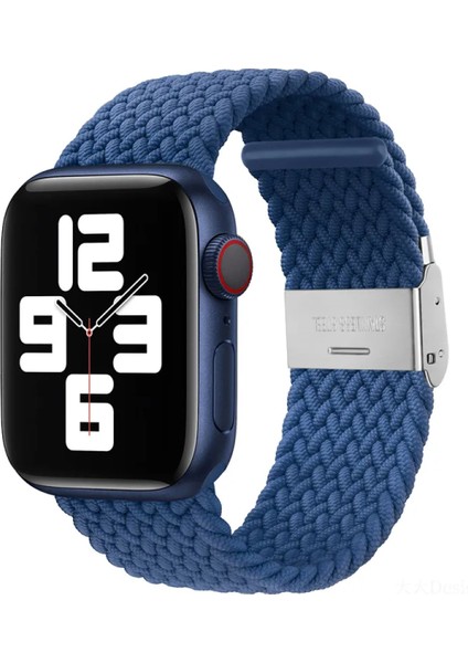 Apple Watch Uyumlu Yeni Ayarlanabilir Örgülü Esnek Kordon 42MM 44MM 45MM 49 mm Pr Pro 2053