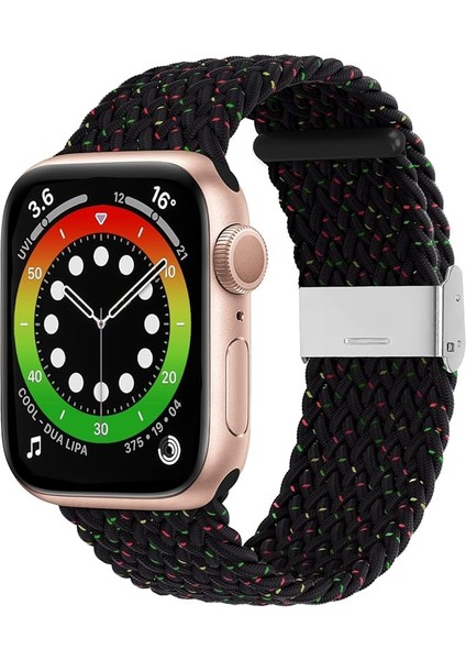 Apple Watch Uyumlu Yeni Ayarlanabilir Örgülü Esnek Kordon 42MM 44MM 45MM 49 mm Pr Pro 2055