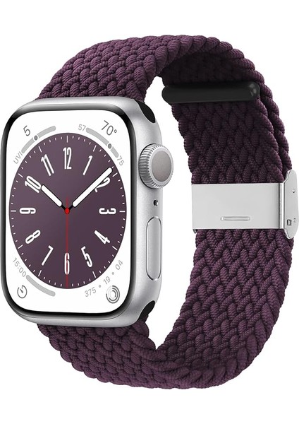Apple Watch Uyumlu Yeni Ayarlanabilir Örgülü Esnek Kordon 42MM 44MM 45MM 49 mm Pr Pro 2059
