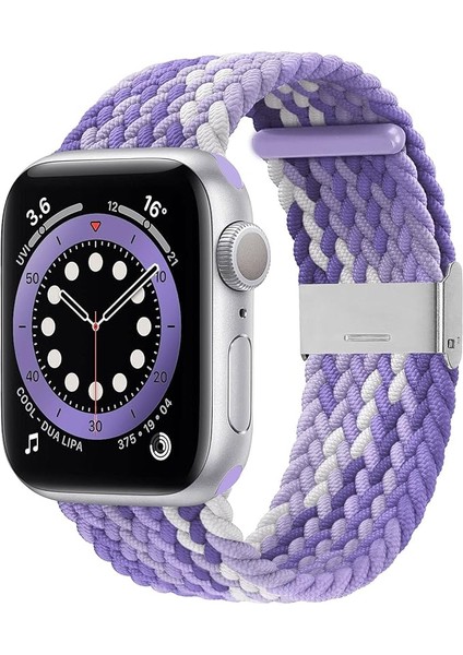 Apple Watch Uyumlu Yeni Ayarlanabilir Örgülü Esnek Kordon 42MM 44MM 45MM 49 mm Pr Pro 2060