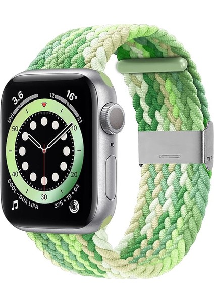 Apple Watch Uyumlu Yeni Ayarlanabilir Örgülü Esnek Kordon 42MM 44MM 45MM 49 mm Pr Pro 2063