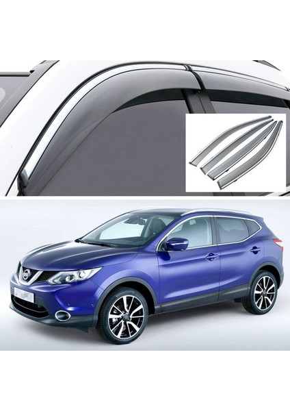 Nissan Qashqai 2014 2020 Kromlu Cam Rüzgarlığı