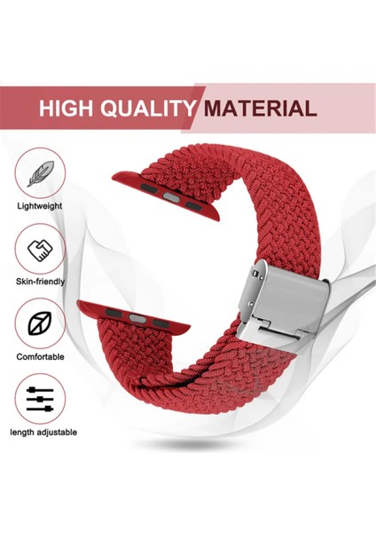Apple Watch Uyumlu Yeni Ayarlanabilir Örgülü Esnek Kordon 40MM 41MM 438MM Pr Pro 2052