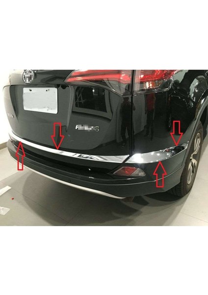 Toyota Rav 4 2014 2018 Arka Tampon Eşik Koruma Krom