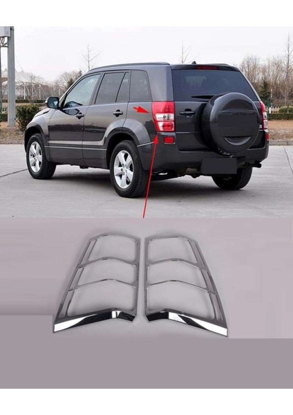 Suzuki Grand Vitara 2007 2012 Arka Stop Kaplama Abs Krom