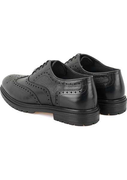 Gixos Siyah Erkek Klasik Deri Ayakkabı indirimleri