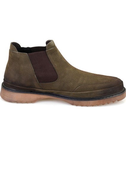 Hope Yeşil Erkek Lastikli Nubuk Deri Bot modelleri