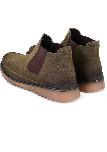 Hope Yeşil Erkek Lastikli Nubuk Deri Bot indirimleri