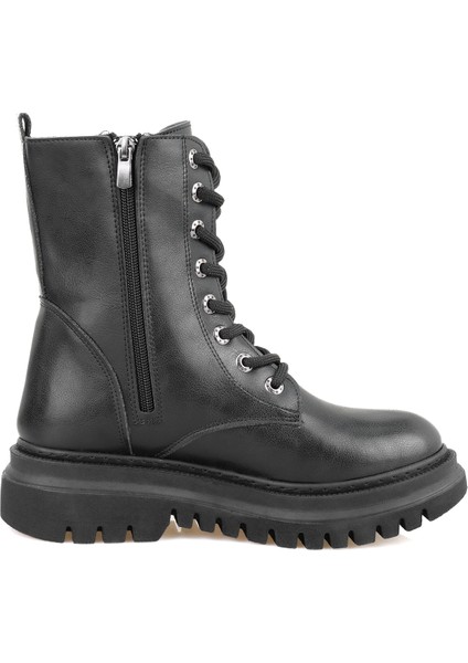 Quins Siyah Kadın Fermuarlı Bot modelleri