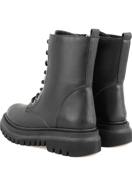 Quins Siyah Kadın Fermuarlı Bot indirimleri