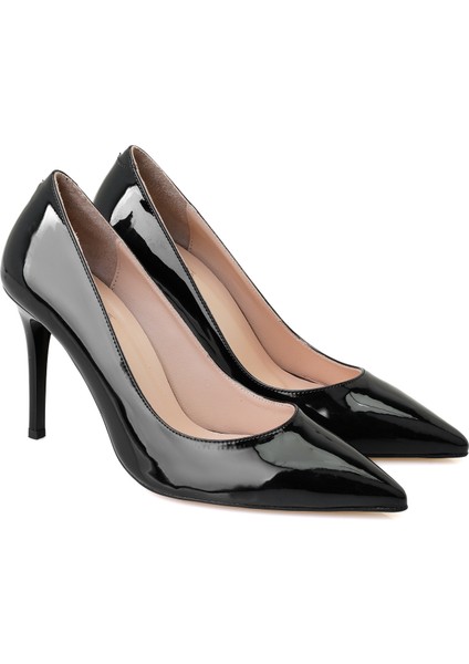 Grace Siyah Kadın Stiletto Topuklu Ayakkabı