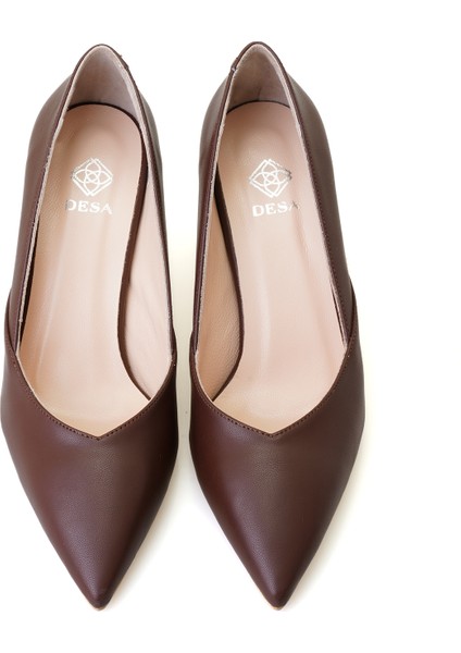 Maude Kahve Kadın Stiletto Topuklu Ayakkabı fırsatları