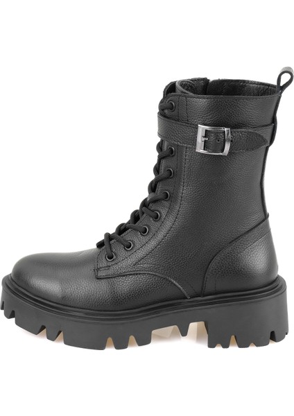 Glenn Siyah Kadın Fermuarlı Deri Bot fiyatları