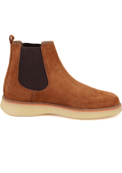 Ndari Taba Erkek Lastikli Süet Deri Chelsea Bot modelleri
