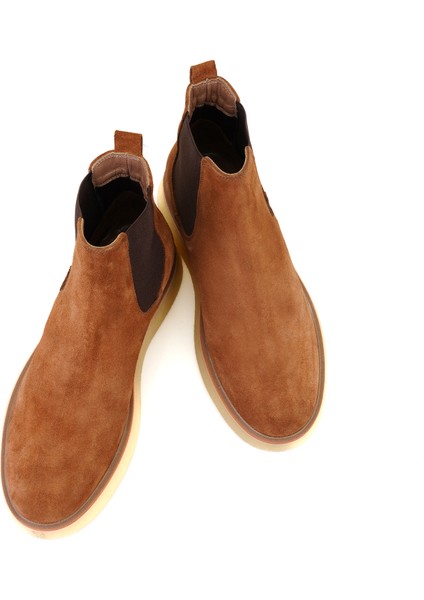 Ndari Taba Erkek Lastikli Süet Deri Chelsea Bot fırsatları