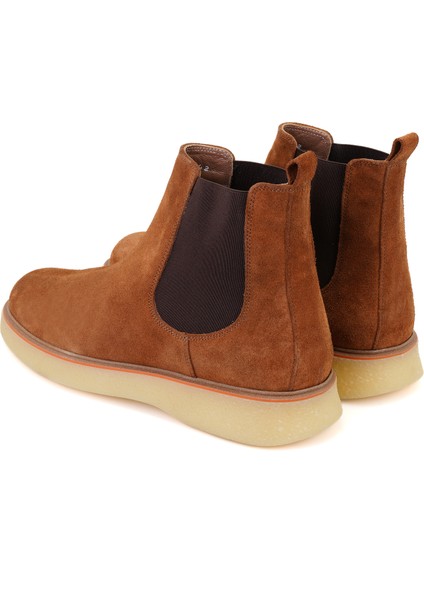 Ndari Taba Erkek Lastikli Süet Deri Chelsea Bot indirimleri