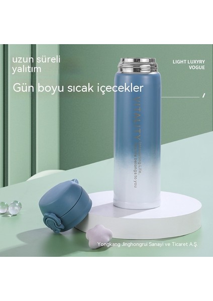 Yeni 304 Paslanmaz Çelik Degrade Zıplayan Vakum Termos Açık Taşınabilir Kilit Toka Su Bardağı Erkek ve Kız Öğrenciler Için (Yurt Dışından) modelleri