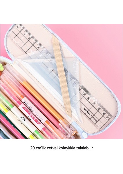 Büyük Kapasiteli Okula Dönüş Çift Katmanlı Kalem Kutusu, Basit Kız Kalpli Kalem Çantası, Öğrenci Sevimli Kırtasiye Kalem Kutusu, Ödül Hediyesi, Ortaokul ve Ilkokul (Yurt Dışından) fırsatları