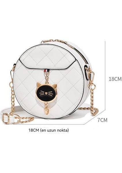 Kadınlar Için High-End Zincir Fransız Niş Çanta 2023 Yeni Ins Kore Versiyonu Çok Yönlü Öğrenci Omuz Crossbody Yabancı Stil Sırt Çantası Crossbody Çanta (Yurt Dışından)