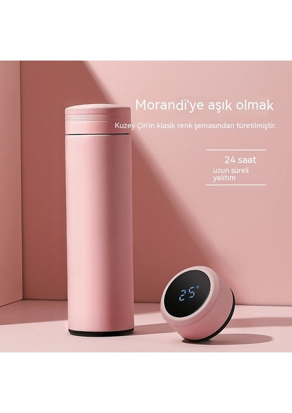 Akıllı Sıcaklık Göstergesi Termos Bardak 304 Paslanmaz Çelik Su Bardağı Yüksek Görünümlü Kadın Iş Hediyesi Düz Bardak (Yurt Dışından) fırsatları