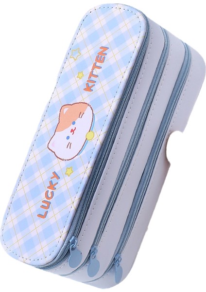 Büyük Kapasiteli Okula Dönüş Çift Katmanlı Kalem Kutusu, Basit Kız Kalpli Kalem Çantası, Öğrenci Sevimli Kırtasiye Kalem Kutusu, Ödül Hediyesi, Ortaokul ve Ilkokul (Yurt Dışından)