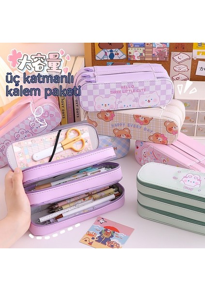 Büyük Kapasiteli Okula Dönüş Çift Katmanlı Kalem Kutusu, Basit Kız Kalpli Kalem Çantası, Öğrenci Sevimli Kırtasiye Kalem Kutusu, Ödül Hediyesi, Ortaokul ve Ilkokul (Yurt Dışından) fiyatları