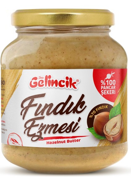 Kahvaltılık Sürülebilir Doğal Katkısız 300GR Özel Üretim Fındık Ezmesi