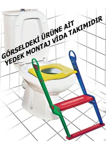 Moonstar Çocuk Adaptörlü Klozet Kapağı Vida Takımı