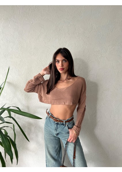 Tam Senin Tarzın Zoe Crop Kazak