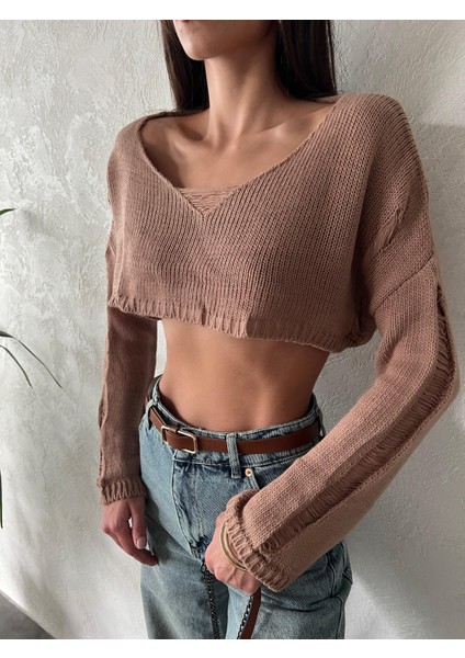 Tam Senin Tarzın Zoe Crop Kazak