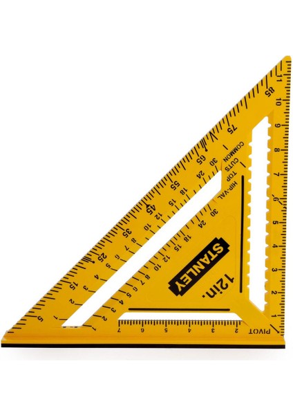 STHT46011 Çift Renkli Abs Plastik Inç Ölçülü Gönye 12" (300 Mm)