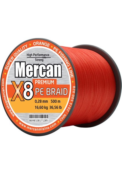 Pe Örgü Platinum 8x Ip 500 M Turuncu Misina fiyatları