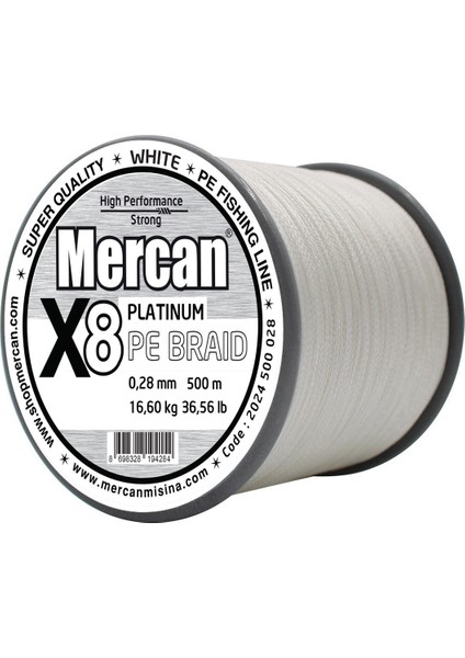 Pe Örgü Platinum 8x Ip 500 M Beyaz Misina fiyatları