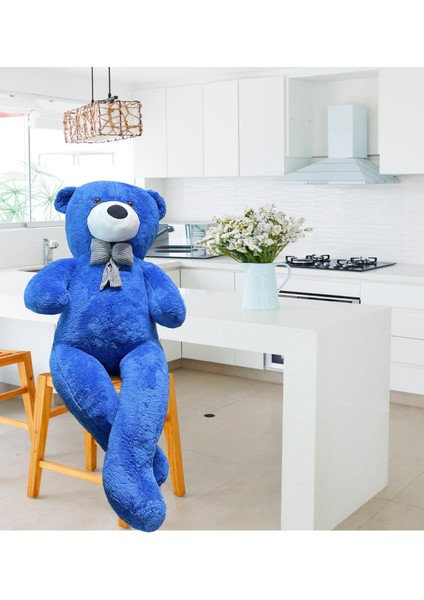 Papyonlu Büyük Peluş Ayıcık 130 cm - % 100 Yerli Pelüş Ayı