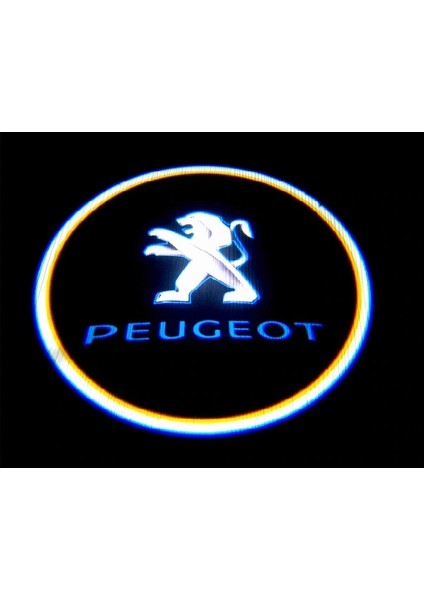 Dk Elektronik Peugeot Pilli Yapıştırmalı Kapı Altı Led Hayalet Logo