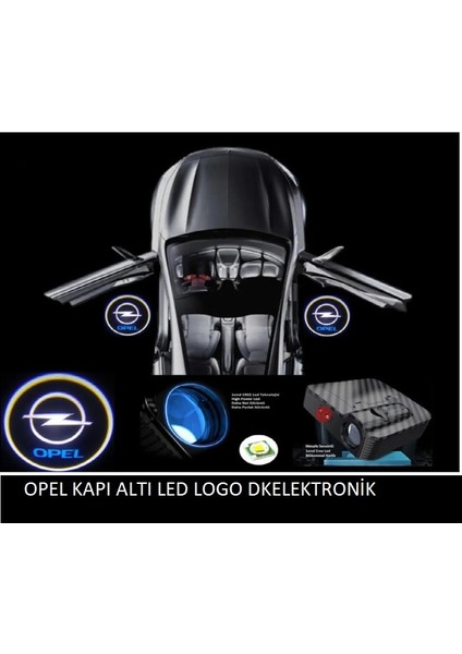 Dk Elektronik Opel Kapı Altı Logo Lamba Pilli Sensörlü Kolay Montaj