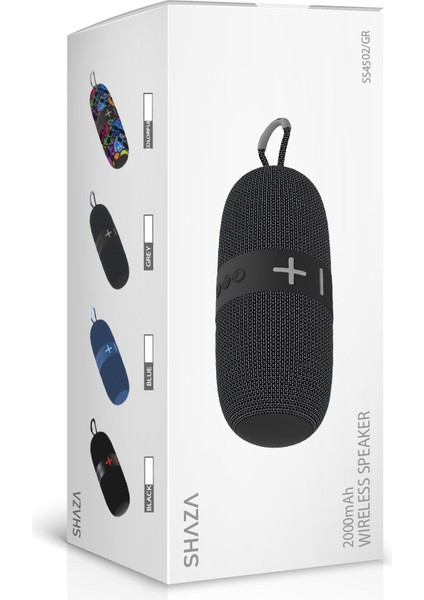16W Ekstra Bass Dahili Mikrofon, Aux, Sd Kart, USB Girişli Wireless Hoparlör Gri modelleri